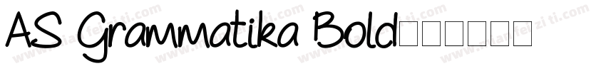 AS Grammatika Bold字体转换